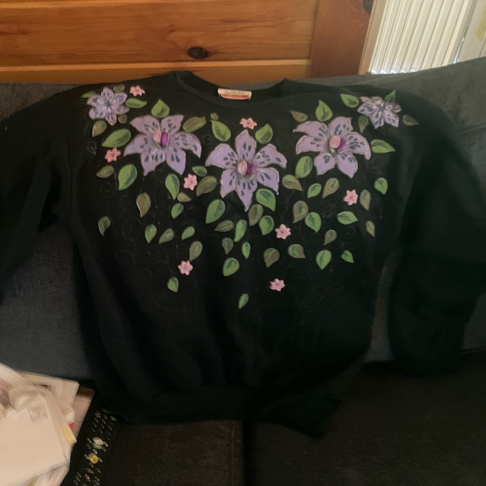 Vintage 80s Black Sweatshirt
